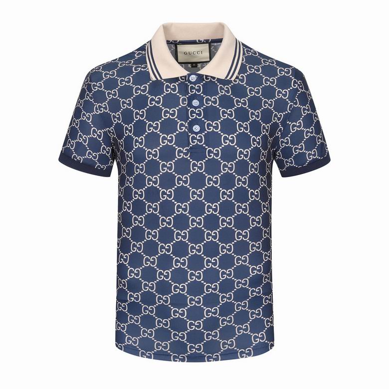 Wholesale Cheap G.ucci Short Sleeve Lapel T Shirts for Sale