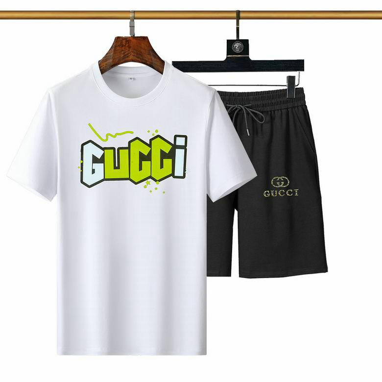 Wholesale Cheap G ucci Short Sleeve Tracksuits for Sale