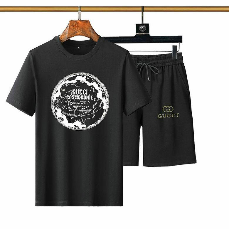 Wholesale Cheap G ucci Short Sleeve Tracksuits for Sale