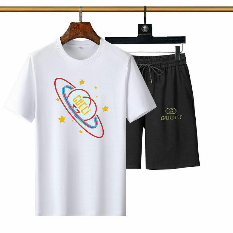 Wholesale Cheap G ucci Short Sleeve Tracksuits for Sale