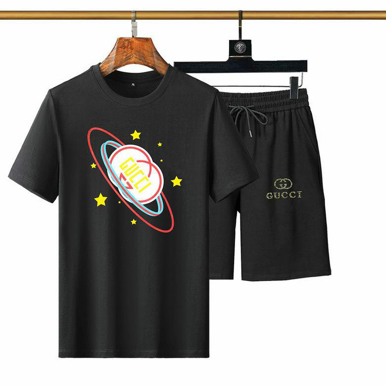 Wholesale Cheap G ucci Short Sleeve Tracksuits for Sale