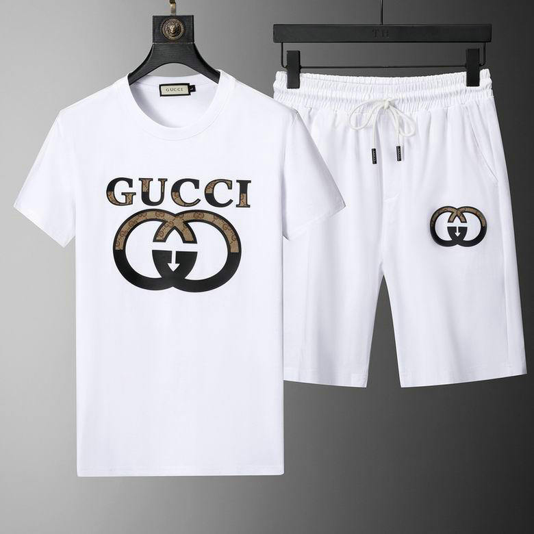 Wholesale Cheap G ucci Short Sleeve Tracksuits for Sale