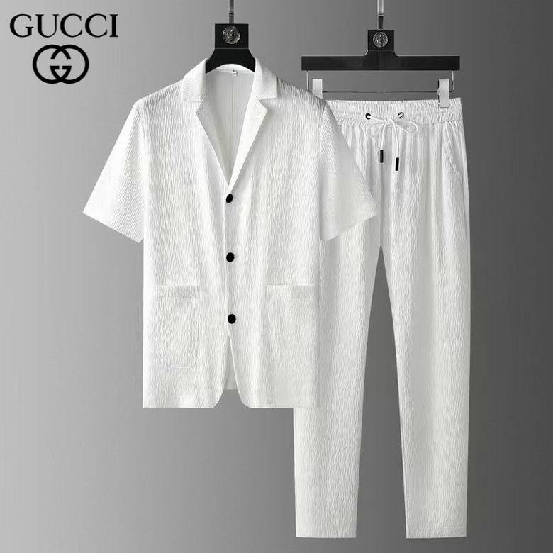 Wholesale Cheap G ucci Short Sleeve Tracksuits for Sale