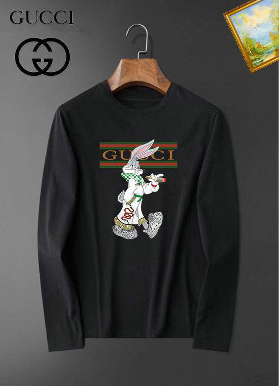 Wholesale Cheap G ucci Long Sleeve Designer T-Shirts for Sale