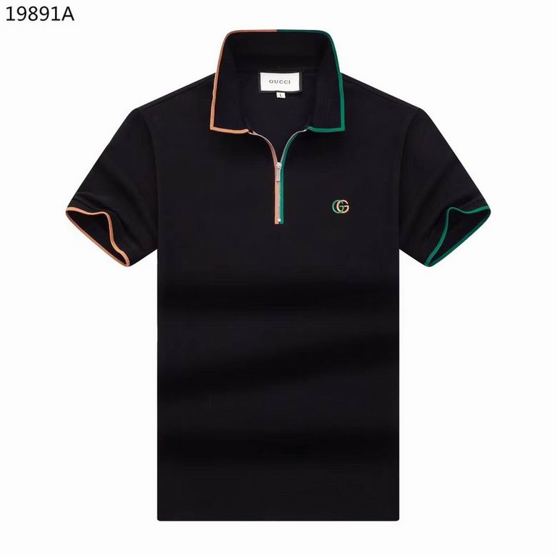 Wholesale Cheap G.ucci Short Sleeve Lapel T Shirts for Sale