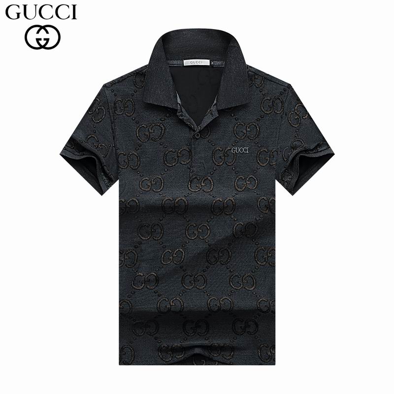 Wholesale Cheap G.ucci Short Sleeve Lapel T Shirts for Sale