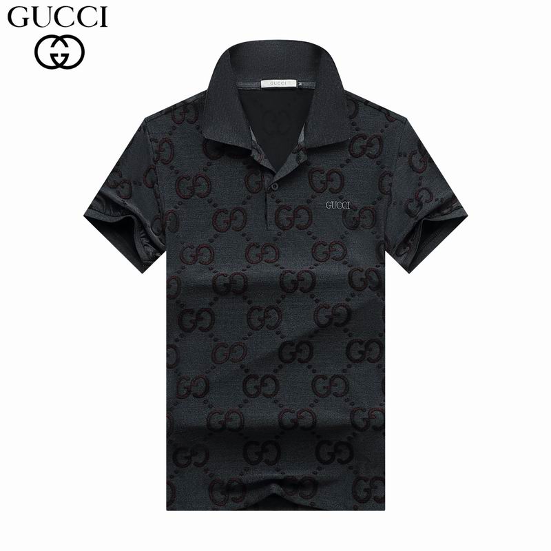 Wholesale Cheap G.ucci Short Sleeve Lapel T Shirts for Sale