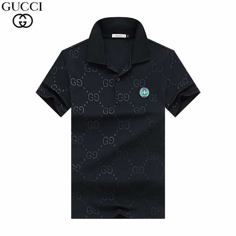 Wholesale Cheap G.ucci Short Sleeve Lapel T Shirts for Sale