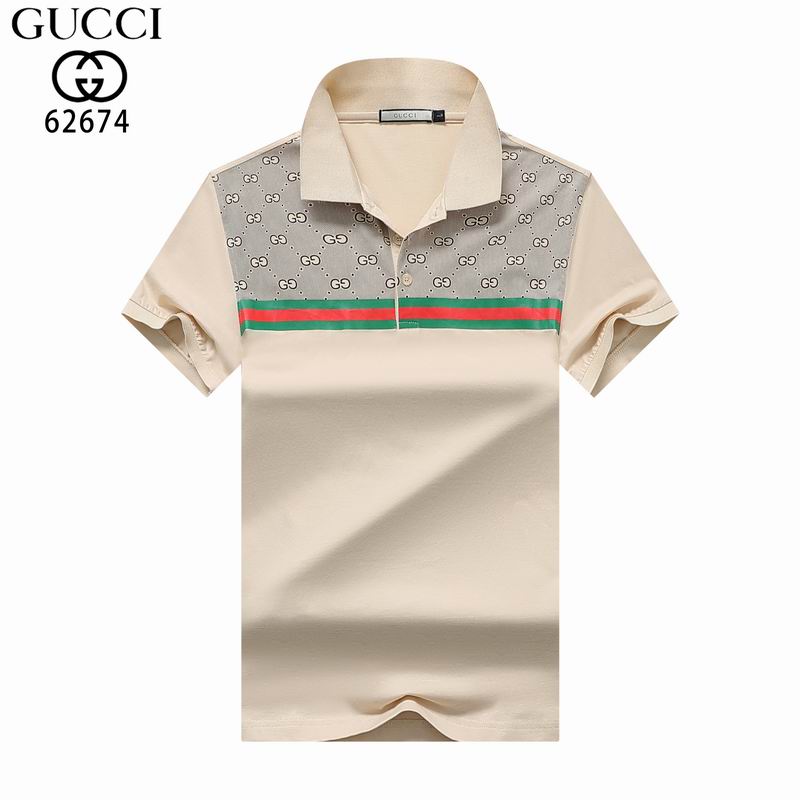 Wholesale Cheap G.ucci Short Sleeve Lapel T Shirts for Sale