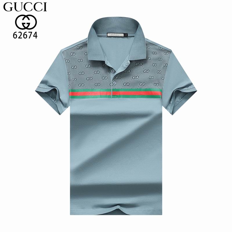 Wholesale Cheap G.ucci Short Sleeve Lapel T Shirts for Sale