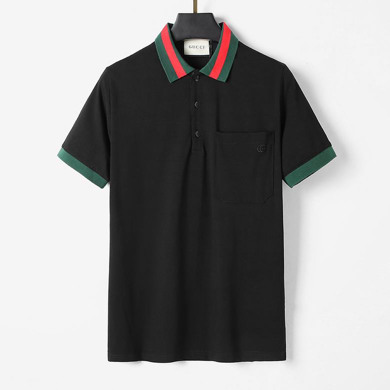 Wholesale Cheap G.ucci Short Sleeve Lapel T Shirts for Sale