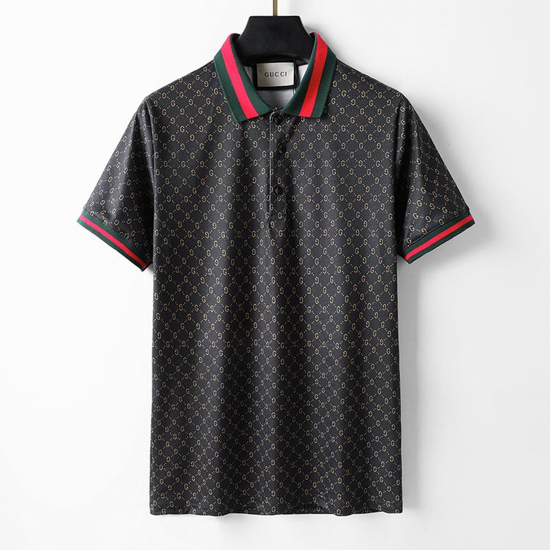 Wholesale Cheap G.ucci Short Sleeve Lapel T Shirts for Sale