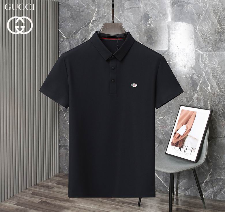Wholesale Cheap G.ucci Short Sleeve Lapel T Shirts for Sale