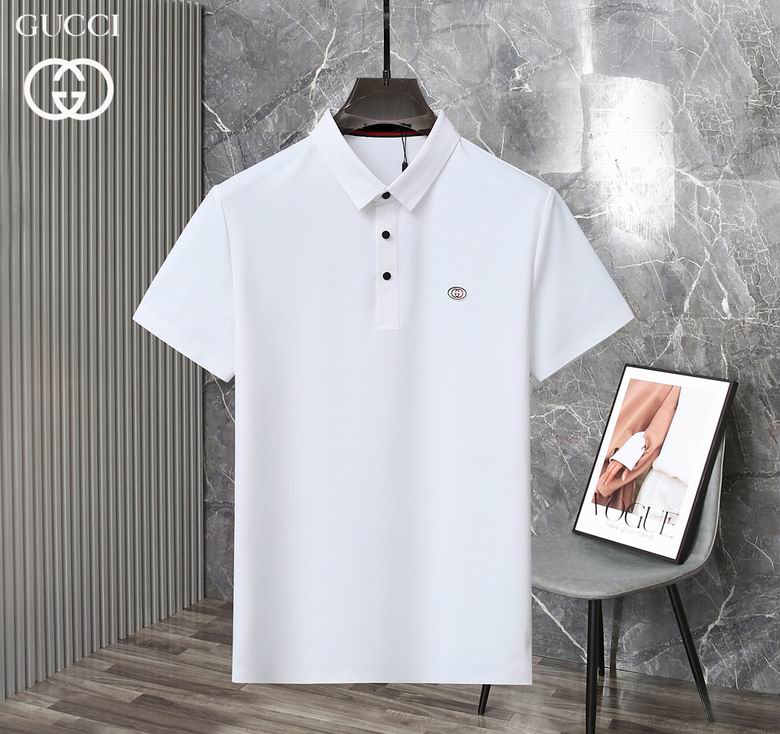 Wholesale Cheap G.ucci Short Sleeve Lapel T Shirts for Sale