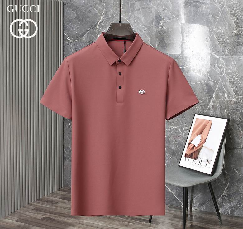 Wholesale Cheap G.ucci Short Sleeve Lapel T Shirts for Sale