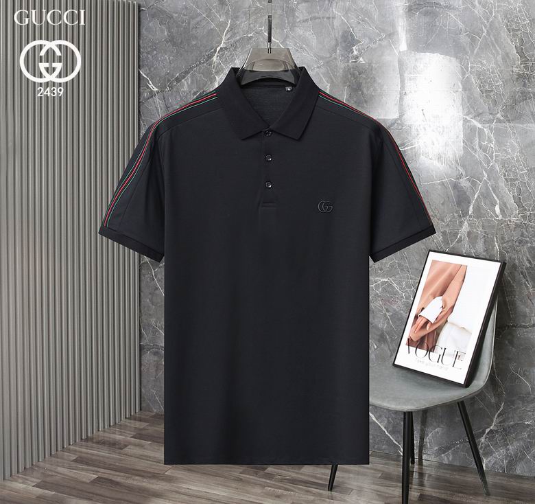 Wholesale Cheap G.ucci Short Sleeve Lapel T Shirts for Sale