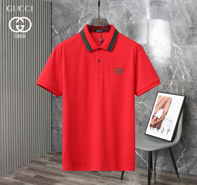 Wholesale Cheap G.ucci Short Sleeve Lapel T Shirts for Sale