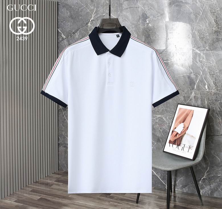 Wholesale Cheap G.ucci Short Sleeve Lapel T Shirts for Sale