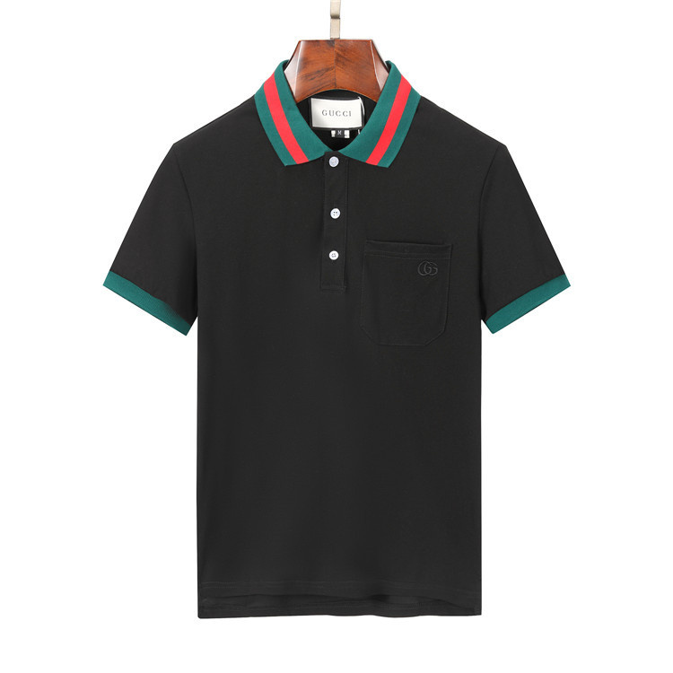 Wholesale Cheap G.ucci Short Sleeve Lapel T Shirts for Sale