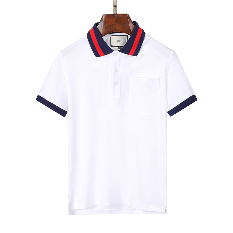 Wholesale Cheap G.ucci Short Sleeve Lapel T Shirts for Sale