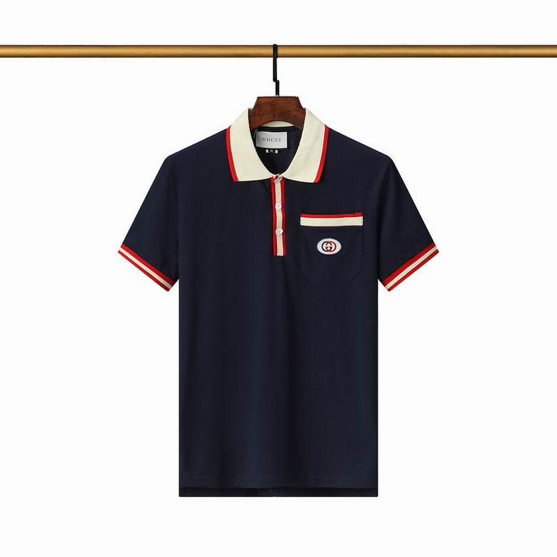 Wholesale Cheap G.ucci Short Sleeve Lapel T Shirts for Sale
