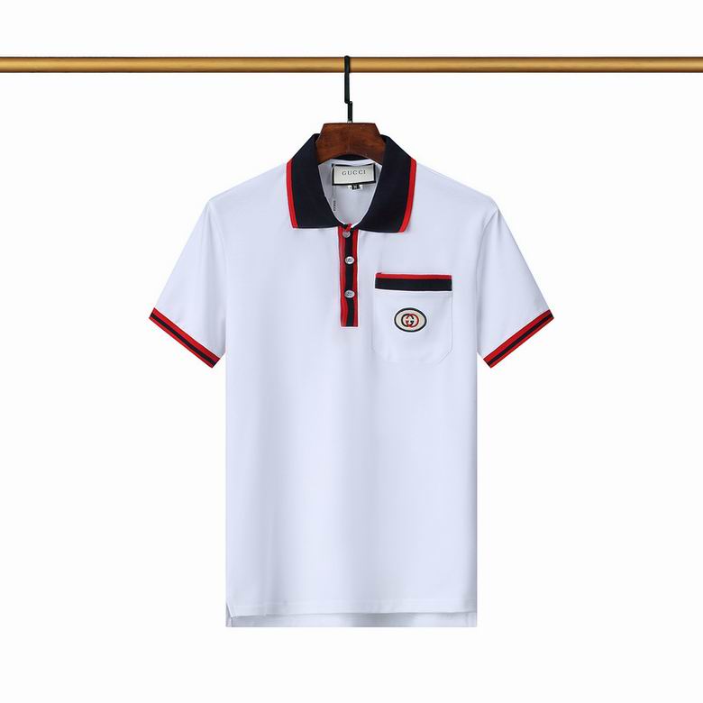 Wholesale Cheap G.ucci Short Sleeve Lapel T Shirts for Sale