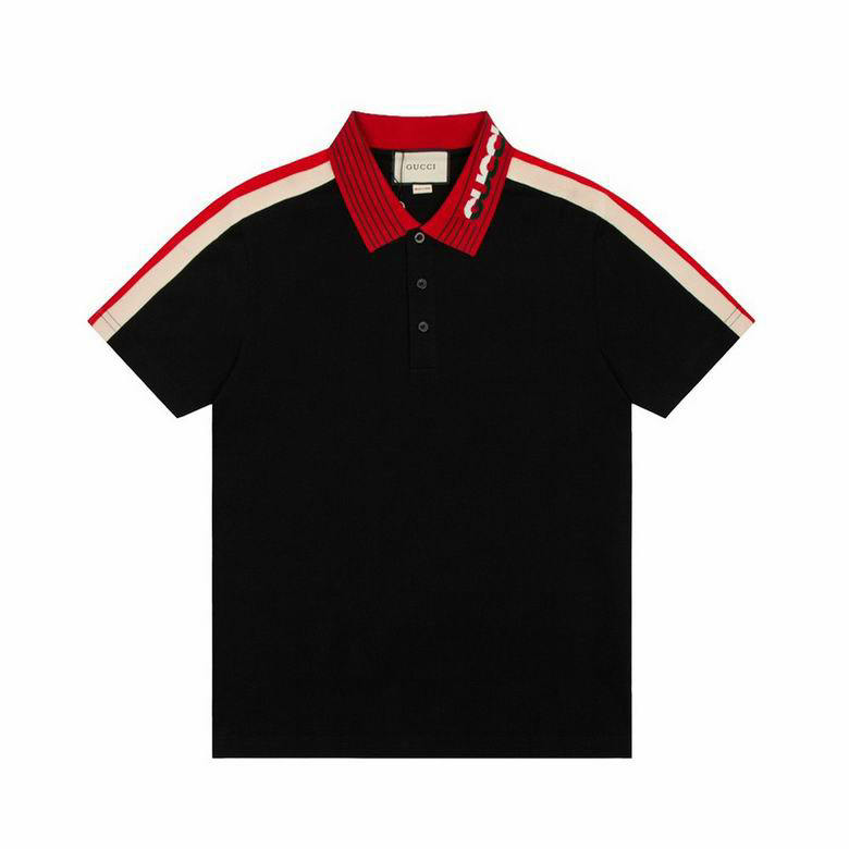 Wholesale Cheap G ucci Short Sleeve Lapel T-Shirts for Sale
