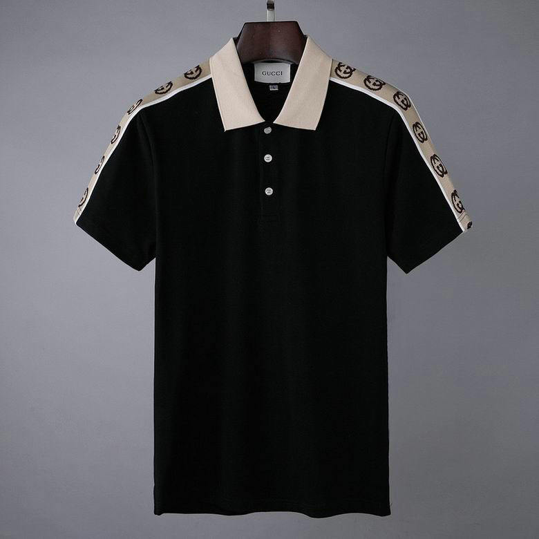 Wholesale Cheap G ucci Short Sleeve Lapel T-Shirts for Sale