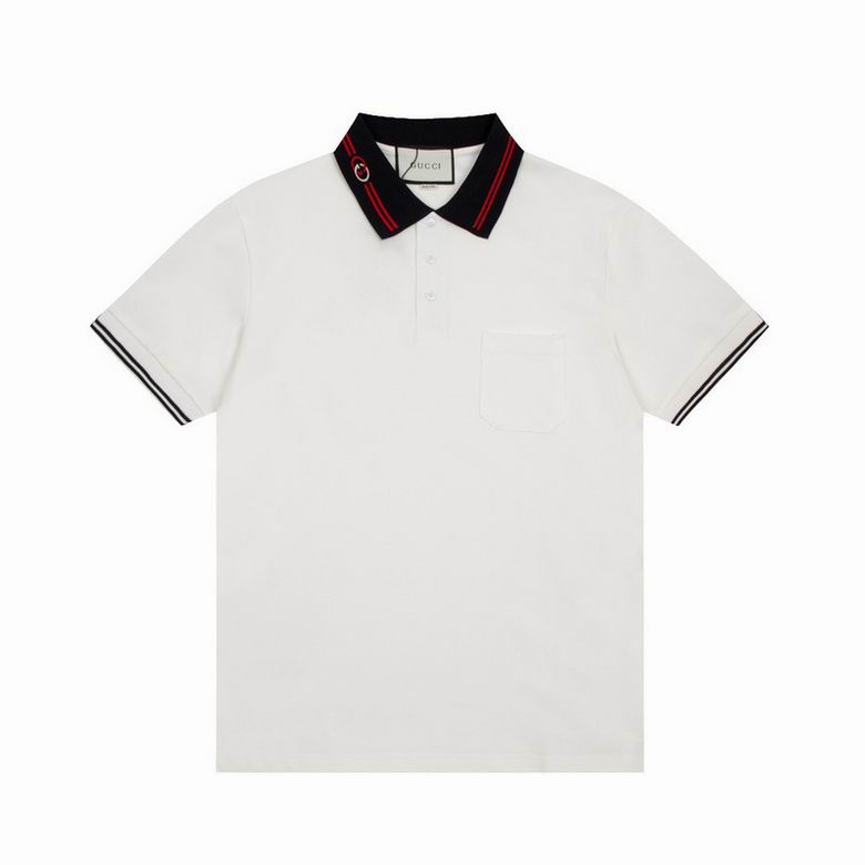 Wholesale Cheap G.ucci Short Sleeve Lapel T Shirts for Sale