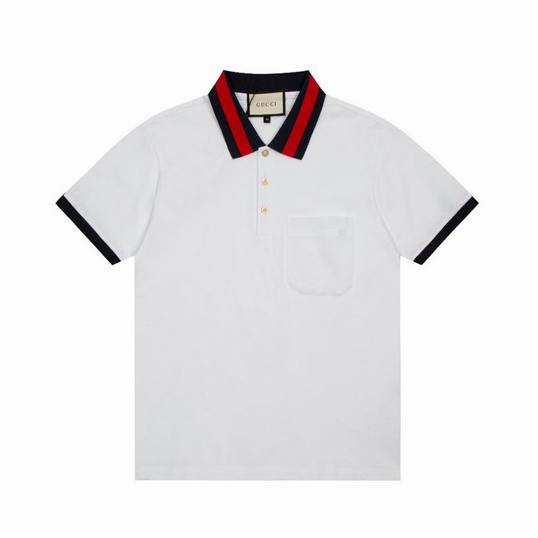 Wholesale Cheap G.ucci Short Sleeve Lapel T Shirts for Sale