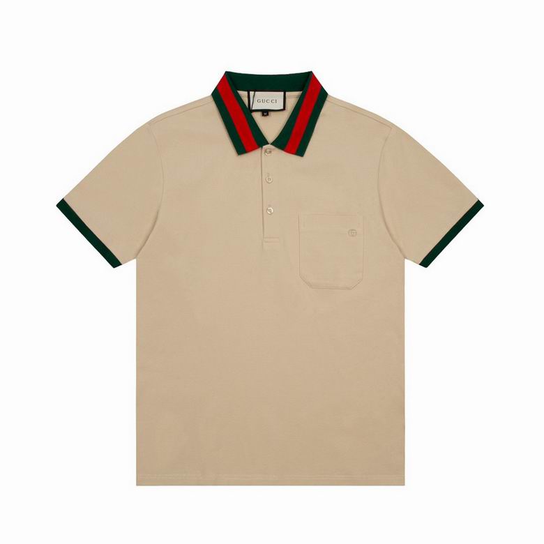 Wholesale Cheap G.ucci Short Sleeve Lapel T Shirts for Sale