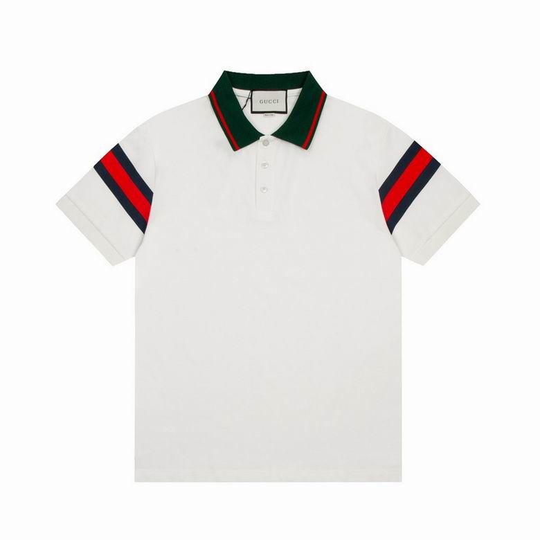 Wholesale Cheap G.ucci Short Sleeve Lapel T Shirts for Sale