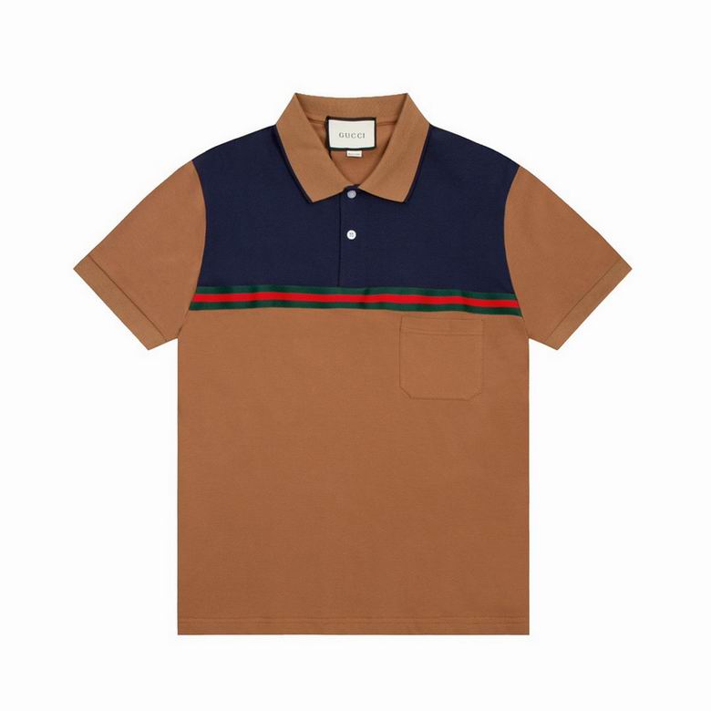 Wholesale Cheap G.ucci Short Sleeve Lapel T Shirts for Sale