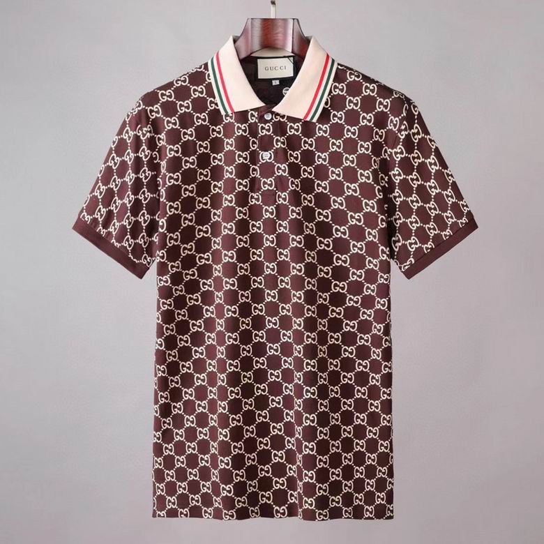 Wholesale Cheap G.ucci Short Sleeve Lapel T Shirts for Sale