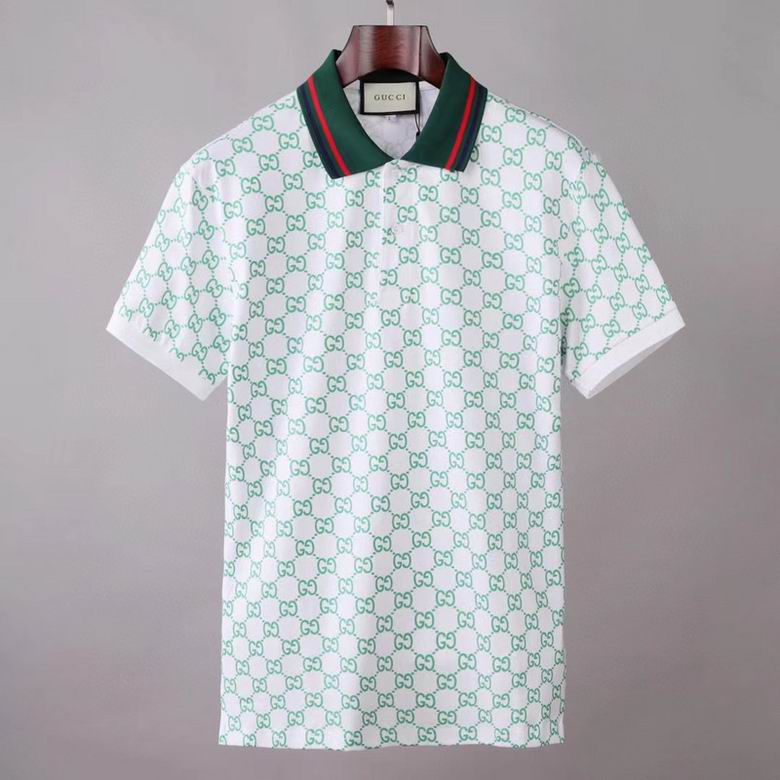 Wholesale Cheap G.ucci Short Sleeve Lapel T Shirts for Sale