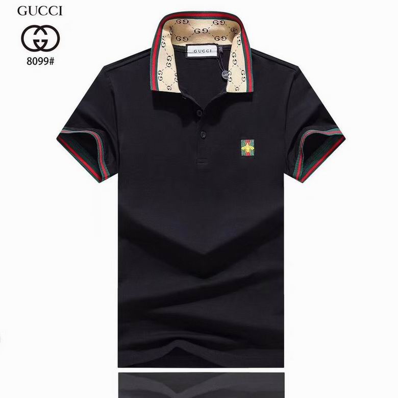 Wholesale Cheap G.ucci Short Sleeve Lapel T Shirts for Sale