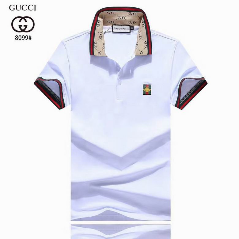 Wholesale Cheap G.ucci Short Sleeve Lapel T Shirts for Sale