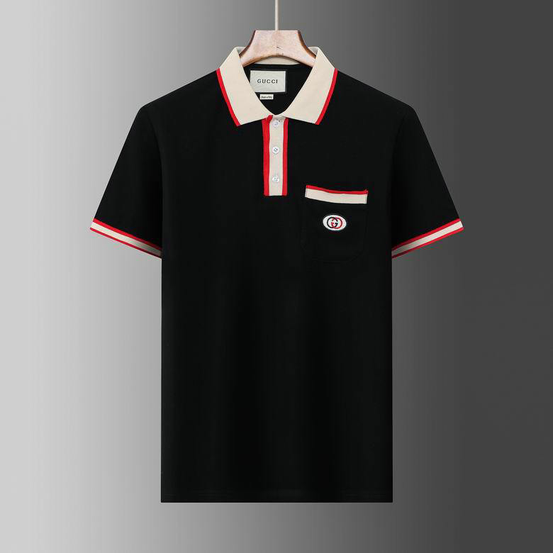 Wholesale Cheap Gucci Short Sleeve Lapel T Shirts for Sale