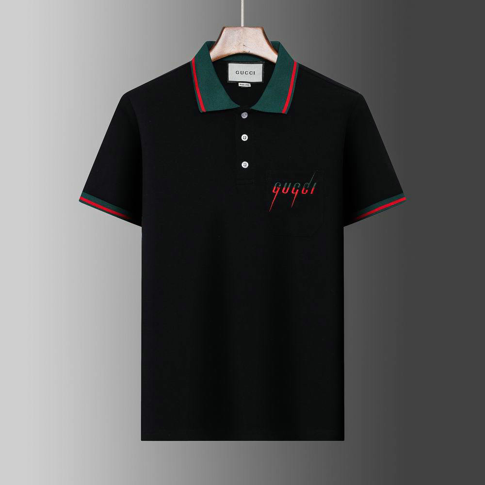 Wholesale Cheap Gucci Short Sleeve Lapel T Shirts for Sale