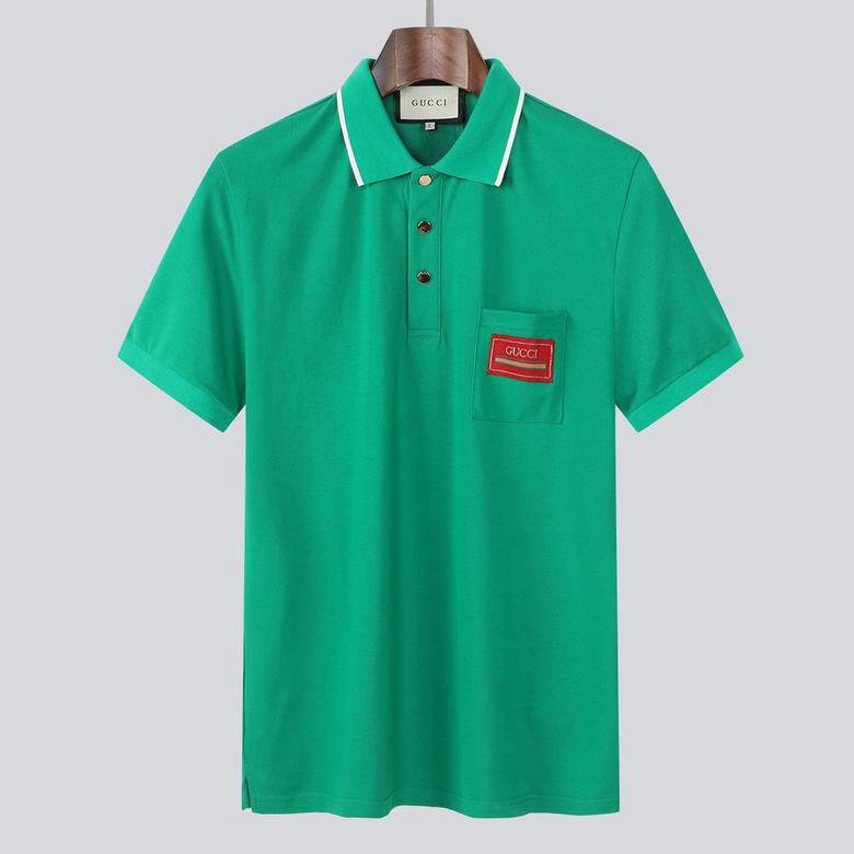 Wholesale Cheap G ucci Short Sleeve Lapel T-Shirts for Sale