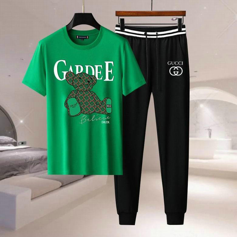Wholesale Cheap G ucci Short Sleeve Tracksuits for Sale
