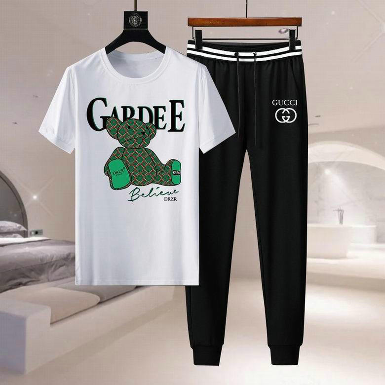 Wholesale Cheap G ucci Short Sleeve Tracksuits for Sale