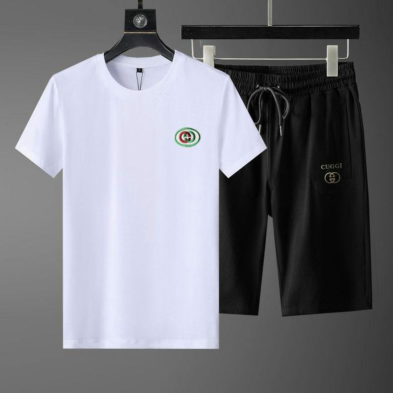 Wholesale Cheap G ucci Short Sleeve Tracksuits for Sale