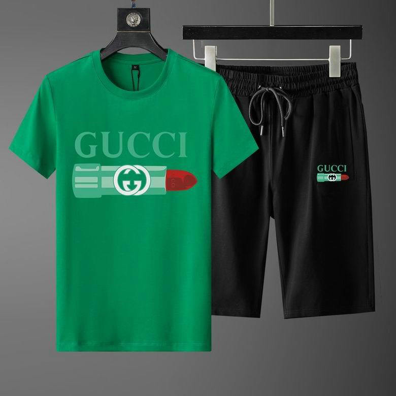 Wholesale Cheap G ucci Short Sleeve Tracksuits for Sale
