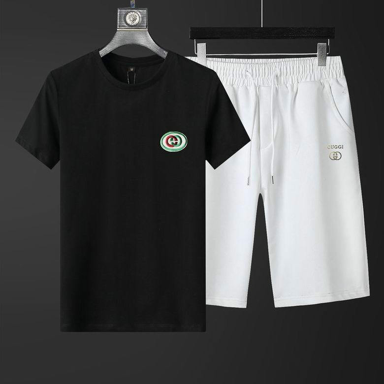 Wholesale Cheap G ucci Short Sleeve Tracksuits for Sale