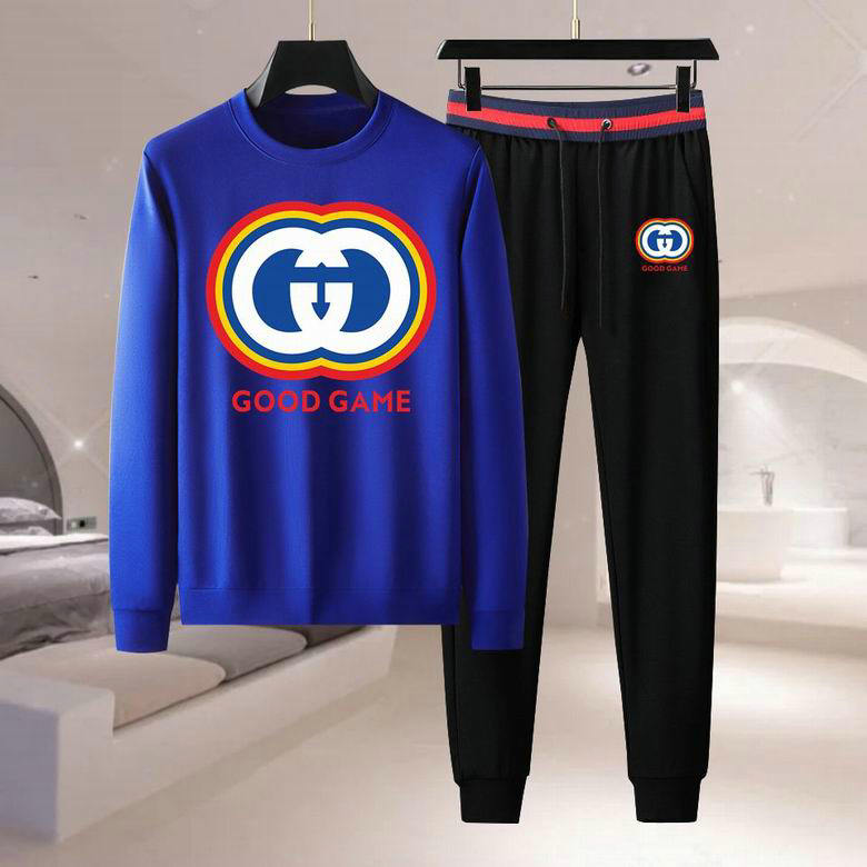 Wholesale Cheap G ucci Long Sleeve Tracksuits for Sale