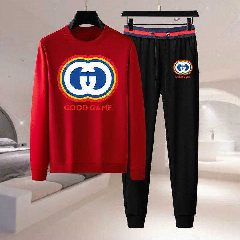 Wholesale Cheap G ucci Long Sleeve Tracksuits for Sale