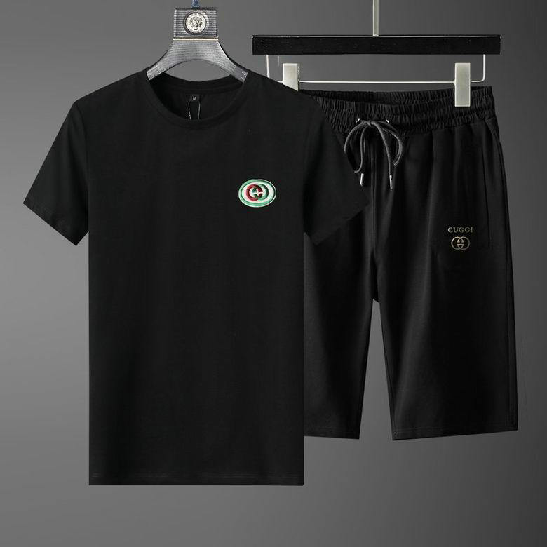 Wholesale Cheap G ucci Short Sleeve Tracksuits for Sale