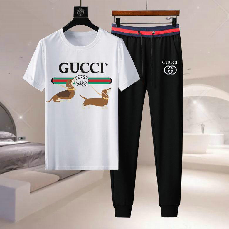 Wholesale Cheap Gucci Short Sleeve Tracksuits for Sale