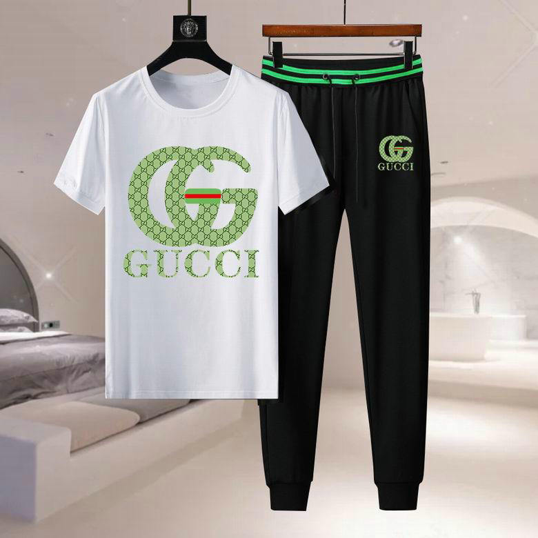 Wholesale Cheap Gucci Short Sleeve Tracksuits for Sale